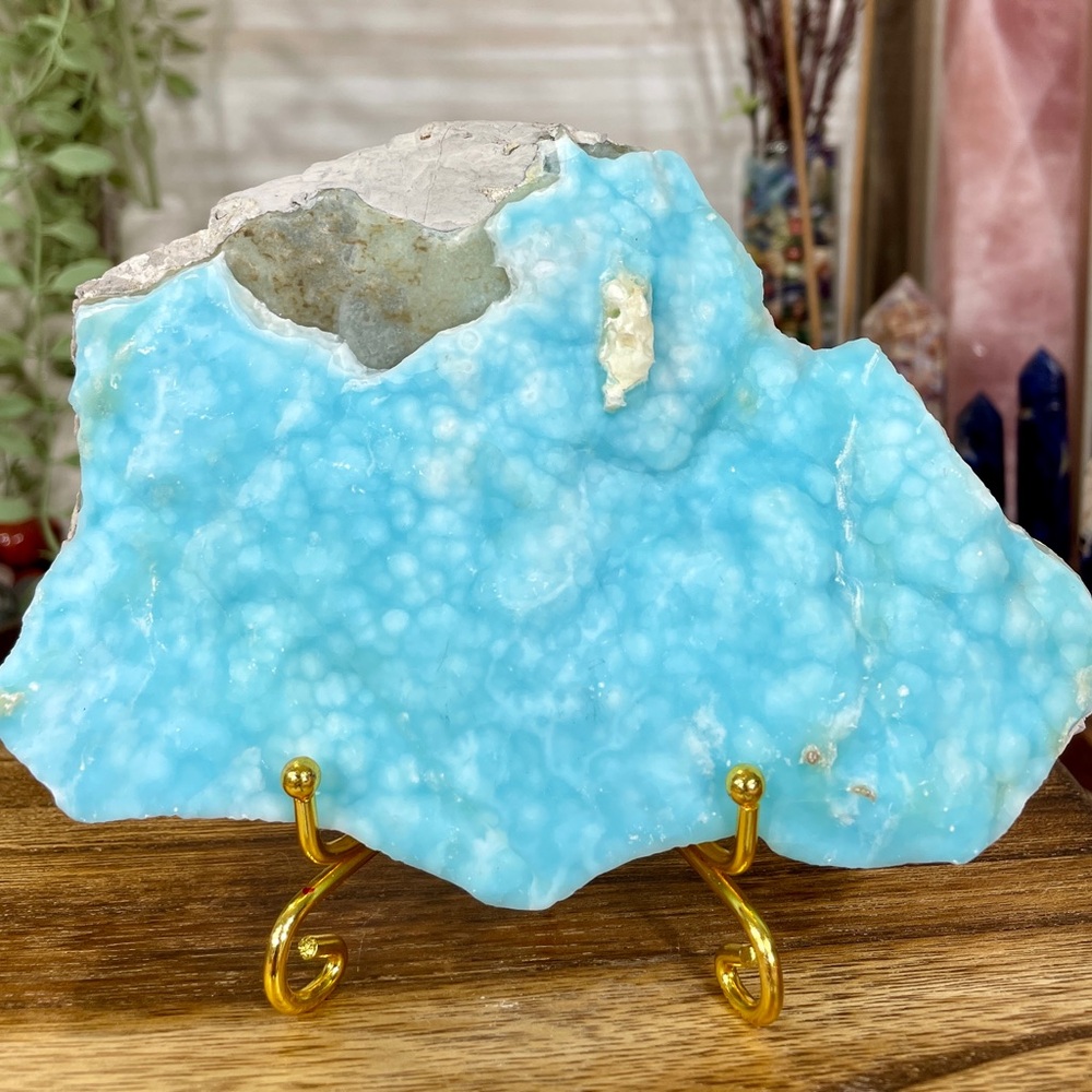 1193 Blue Aragonite Crystal Free Form Specimen